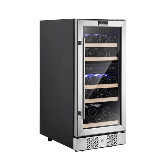 Empava EMPV-WC02D 15" Slim Dual Zone Wine Fridge