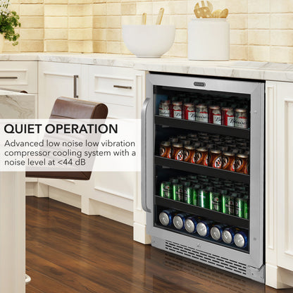 Whynter BBR-148SB 182 Can Stainless Steel Beverage Cooler