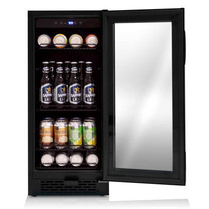 Whynter BBR-801BG Black Glass 100 Can Beverage Cooler