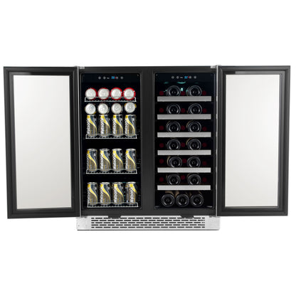 Whynter BWB-3388FDS Dual Zone Wine & Beverage Cooler