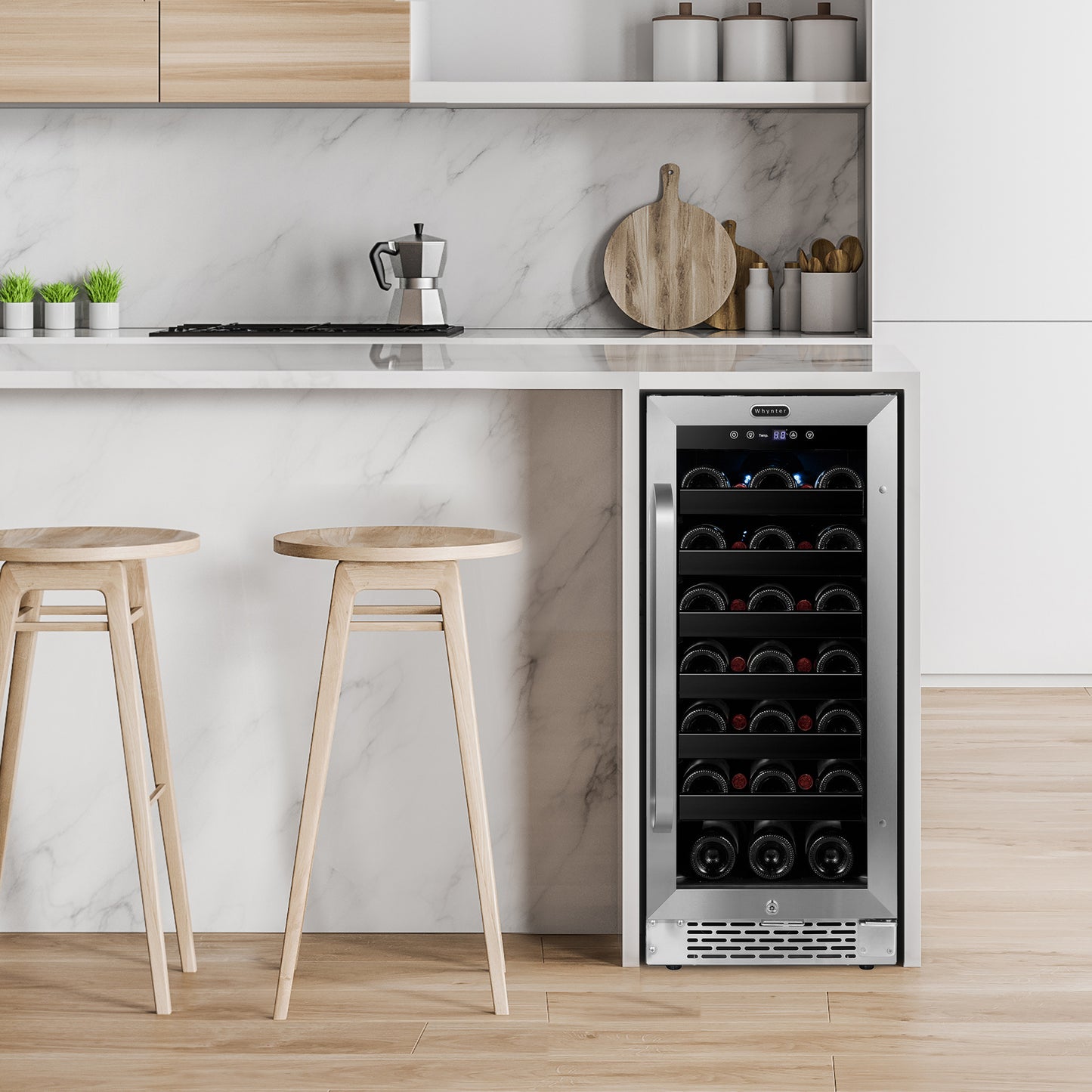 Whynter BWR-308SB 33 Bottle Single Zone Wine Cooler