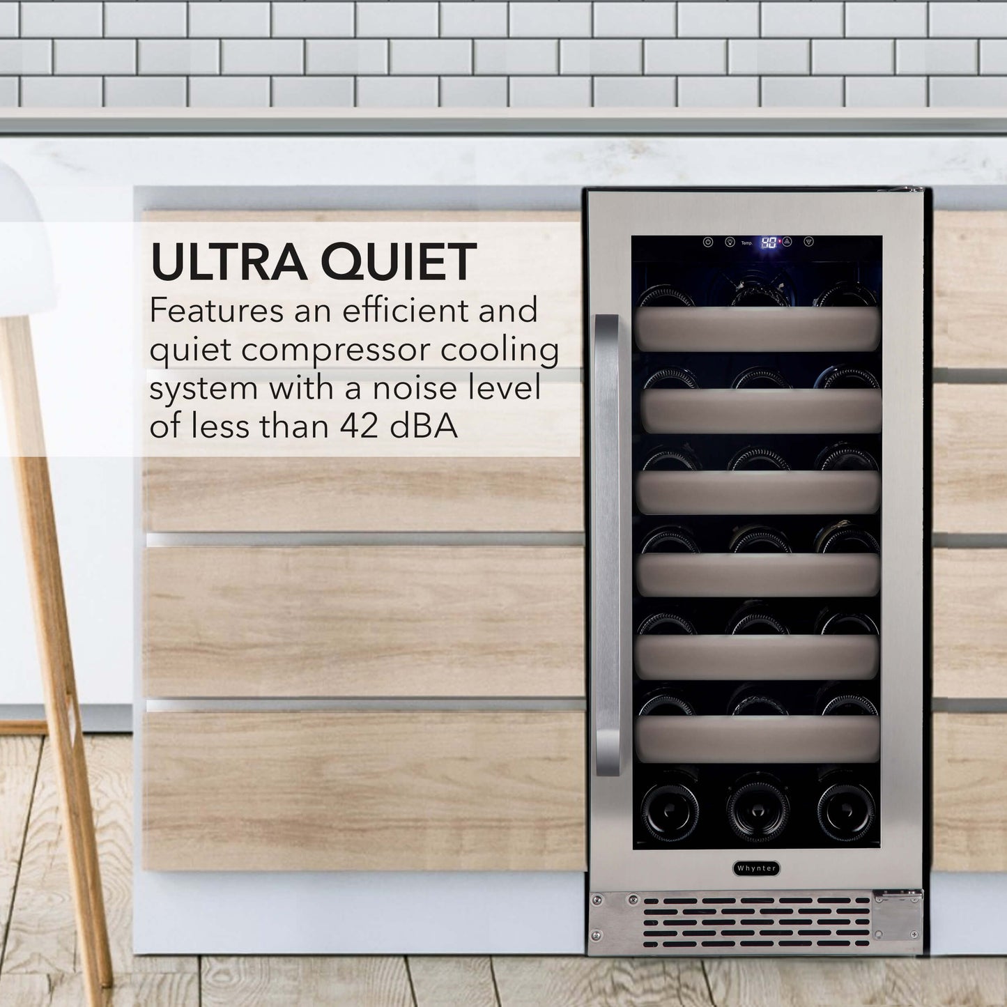 Whynter BWR-331SL Elite 33 Bottle Single-Zone Wine Cooler