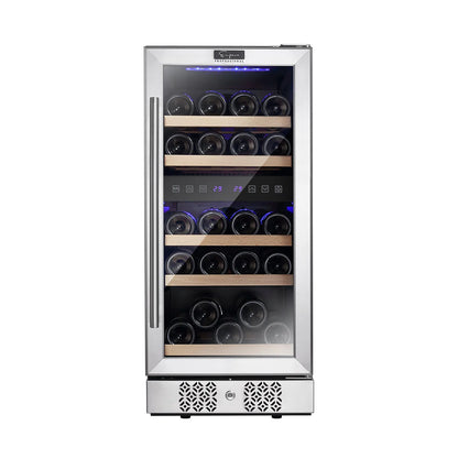 Empava EMPV-WC02D 15" Slim Dual Zone Wine Fridge