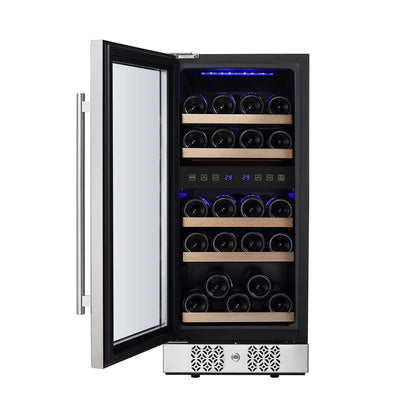 Empava EMPV-WC02D 15" Slim Dual Zone Wine Fridge