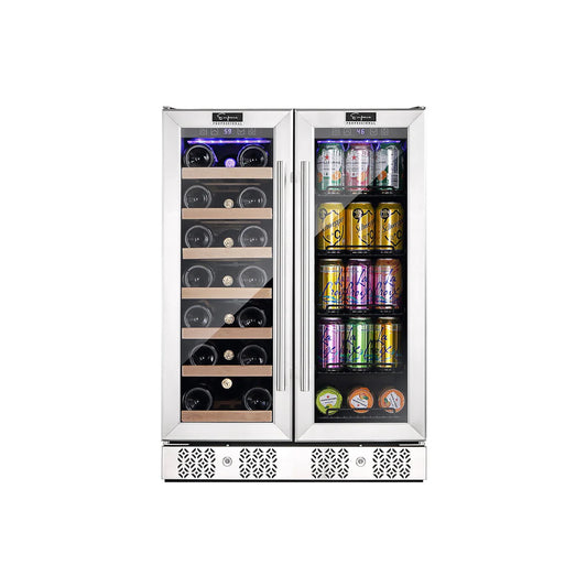 Empava EMPV-BR03D 24" Dual Zone Wine & Beverage Cooler