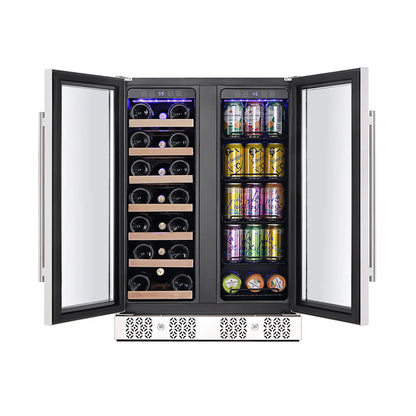 Empava EMPV-BR03D 24" Dual Zone Wine & Beverage Cooler