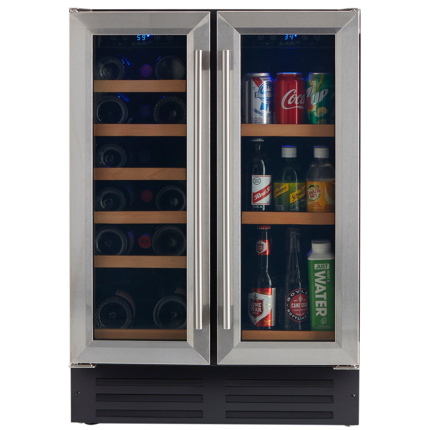 Smith & Hanks BEV116D Stainless Steel Wine & Beverage Cooler